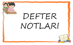 2. Sınıf Defter Notları