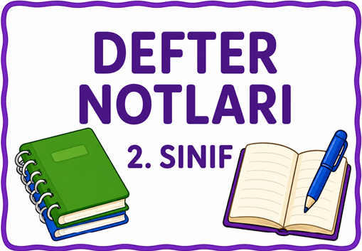 2. sınıf Defter notu
