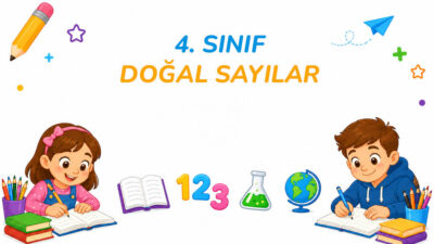 4. sınıf doğal sayılar etkinlikleri, öğrencilerin 4, 5 ve 6