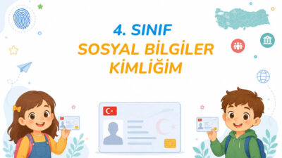 İlkokul 4. sınıf sosyal bilgiler dersinin başlangıç konusu “Kimliğim” ünitesidir.