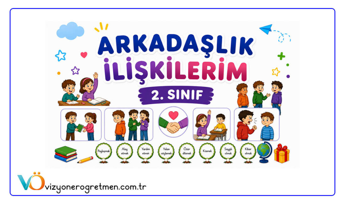 İlkokul hayat bilgisi dersinde çocukların iyi bir arkadaşta bulunması gereken