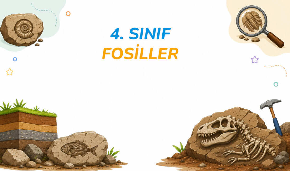4. Sınıf Fosiller Etkinliği PDF dokümanı, fen bilimleri dersinde geçmişte