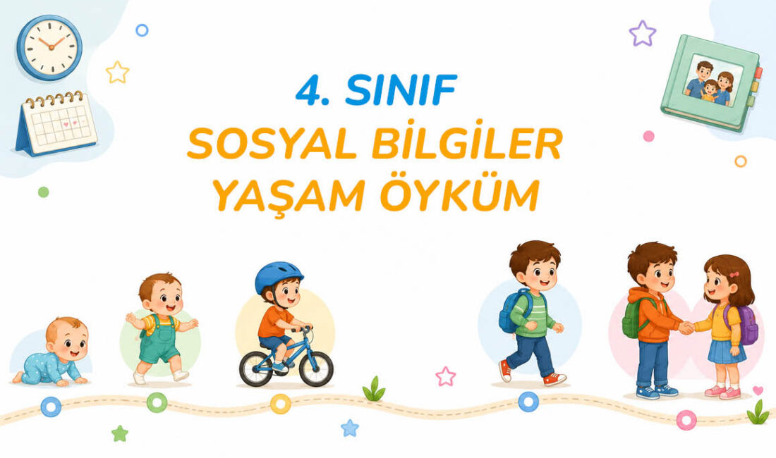 4. Sınıf Yaşam Öyküm Etkinliği PDF çalışma kağıdı, sosyal bilgiler