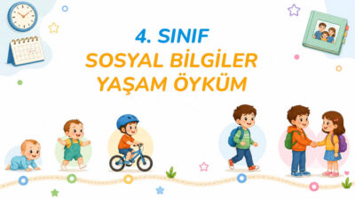 4. Sınıf Yaşam Öyküm Etkinliği PDF çalışma kağıdı, sosyal bilgiler